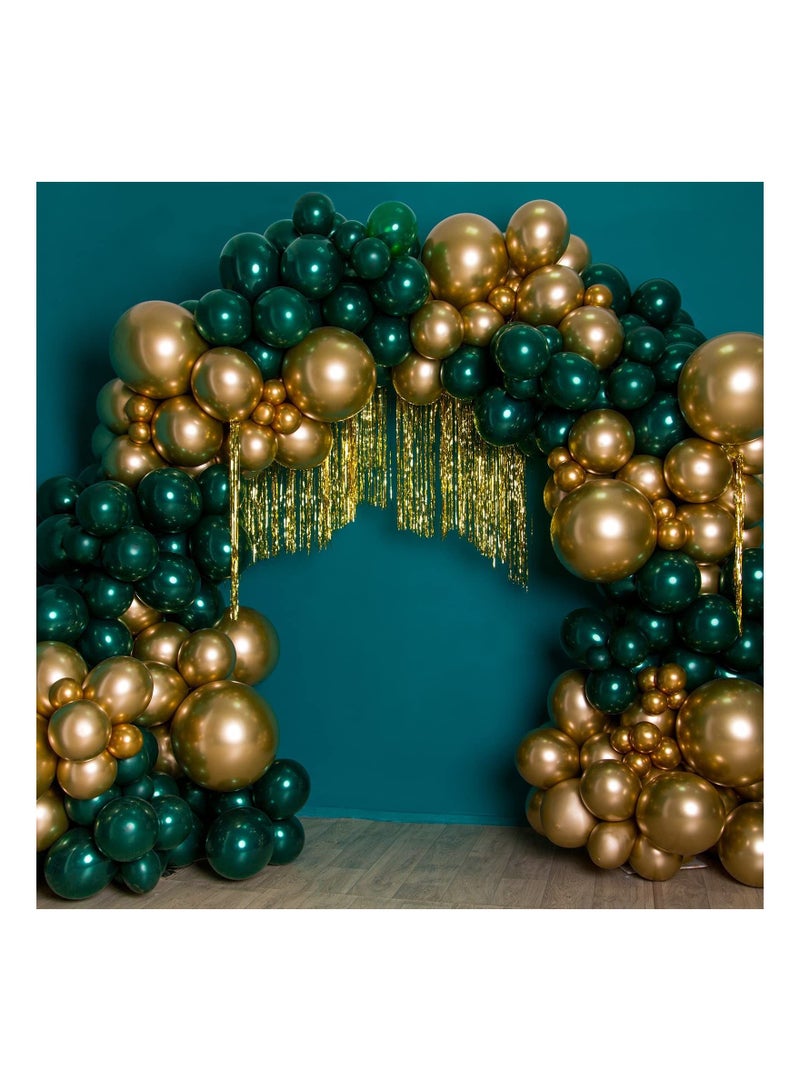 SYOSI 129Pcs Metallic Gold Balloons Latex Different Sizes 18 12 10 5 Inch Party Kit for Birthday Graduation Baby Shower Wedding Holiday Balloon Decoration - Image 4