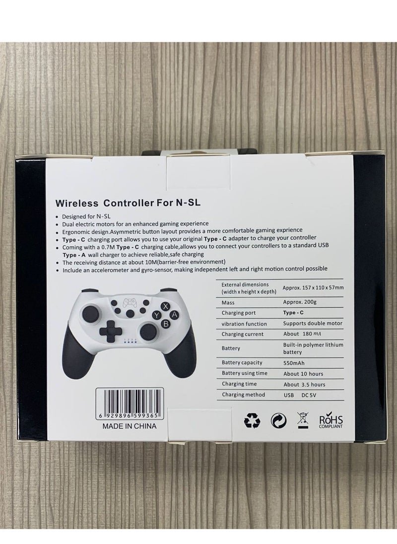 ترقية لوحة تحكم الألعاب اللاسلكية Bluetooth Switch Pro Gyroscope سداسية المحاور وظيفة Turbo HD Vibration Macro Programmable متوافقة مع Switch/Switch Lite/OLED/PC
