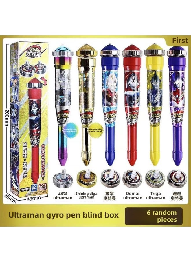 Generic - Genuine Smart Ultraman Hero Gyro Pen Ultraman Pen Blind Box Children Boys And Girls Rotating Gyro Toy-Color:Otte Gyro Pen Random Six [blind Boxed]] - Image 1