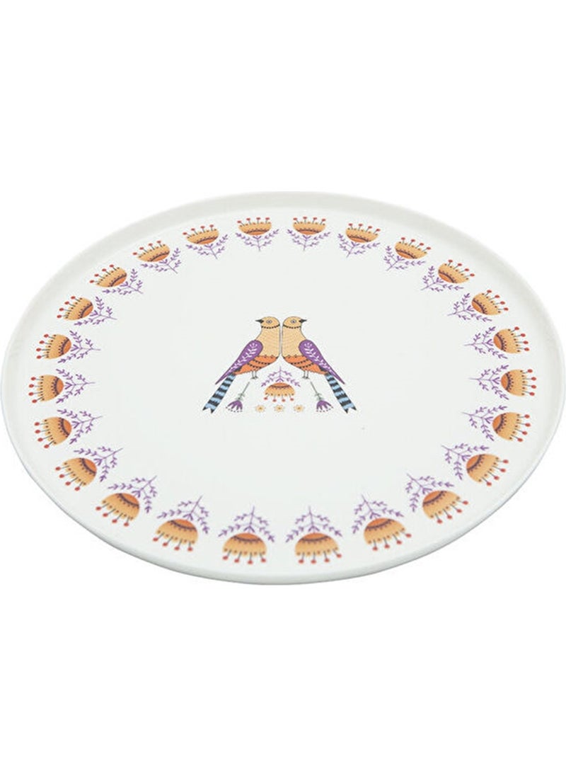 Porland - Ruby Folk Dance Flat Plate 27 cm. 04RAL002493 - Image 1