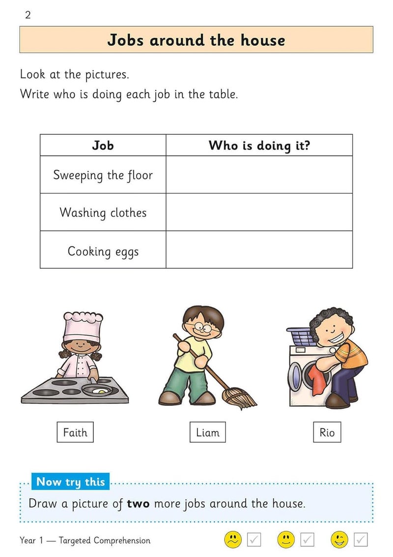 Coordination Group Publications Ltd (CGP) New KS1 English Targeted Question Book: Year 1 Reading Comprehension - Book 2 (with Answers) - Image 4