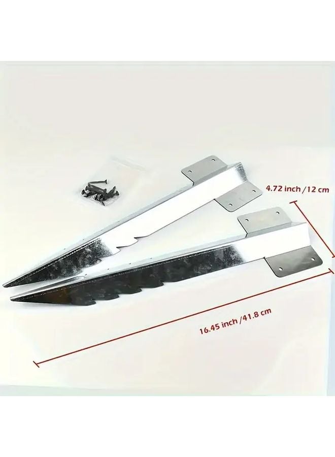 10 قطع مجموعة إصلاح أعمدة السياج مراسي معدنية وخشبية لتثبيت الخشب المائل التالف باللون الفضي - Image 4