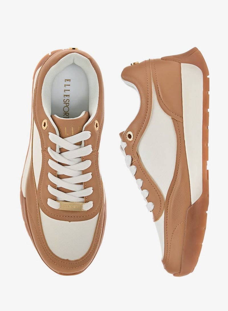 ELLE Women's Panelled Lace-Up Sneakers - Image 2
