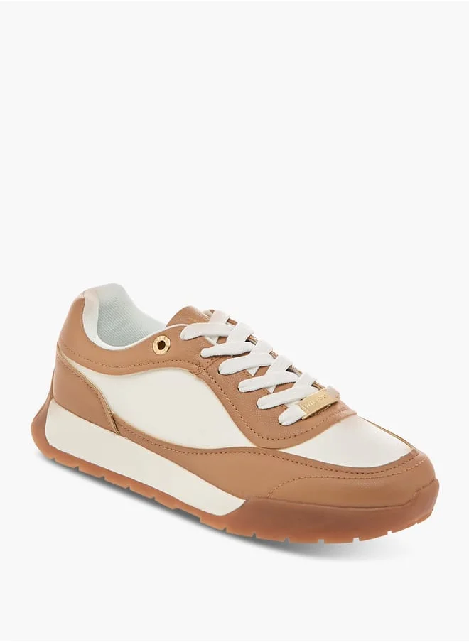 ايل Women's Panelled Lace-Up Sneakers