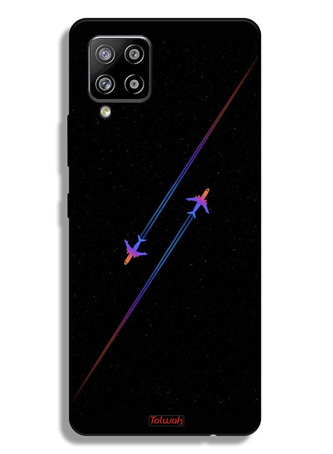 Tolwak Samsung Galaxy A42 5G Protective Case Cover Airplanes Art - Image 1