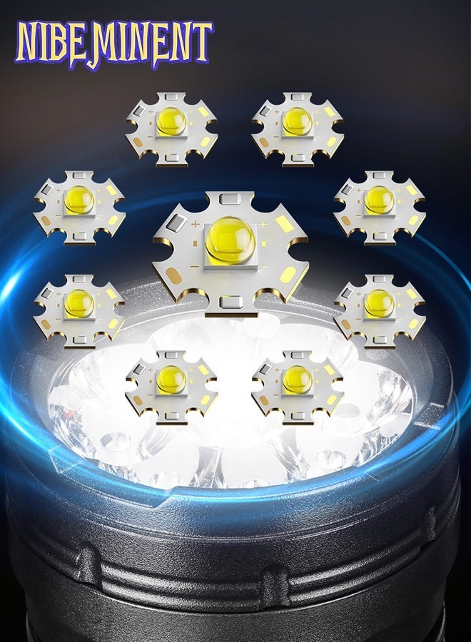 NIBEMINENT 1pc Nine Eyed Monster Explosion Flashlight, Featuring 9-core High Brightness LED Beads, Multiple Dimming Modes, Strong Magnetic Attraction at the Rear, COB Side Light Mode, and Large Capacity Lithium Battery, Suitable for Exploration, Patrol - Image 2