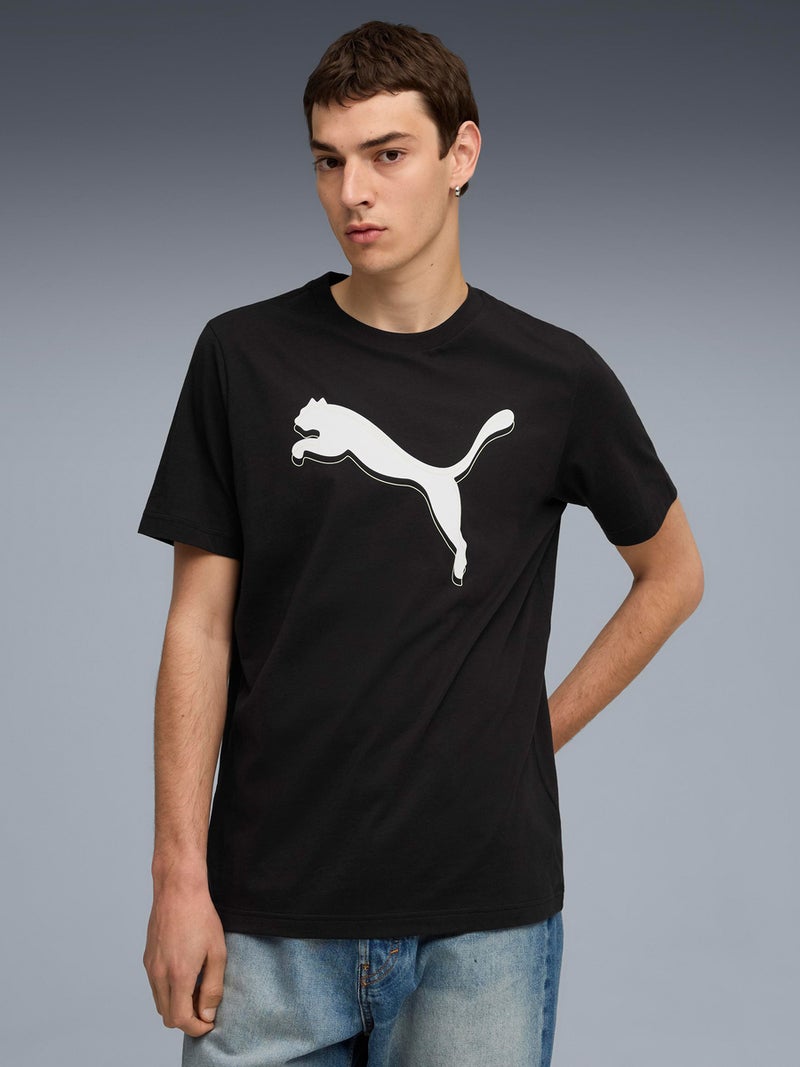 PUMA تي شيرت بومة بطباعة شعار القط الرسومي - Image 1