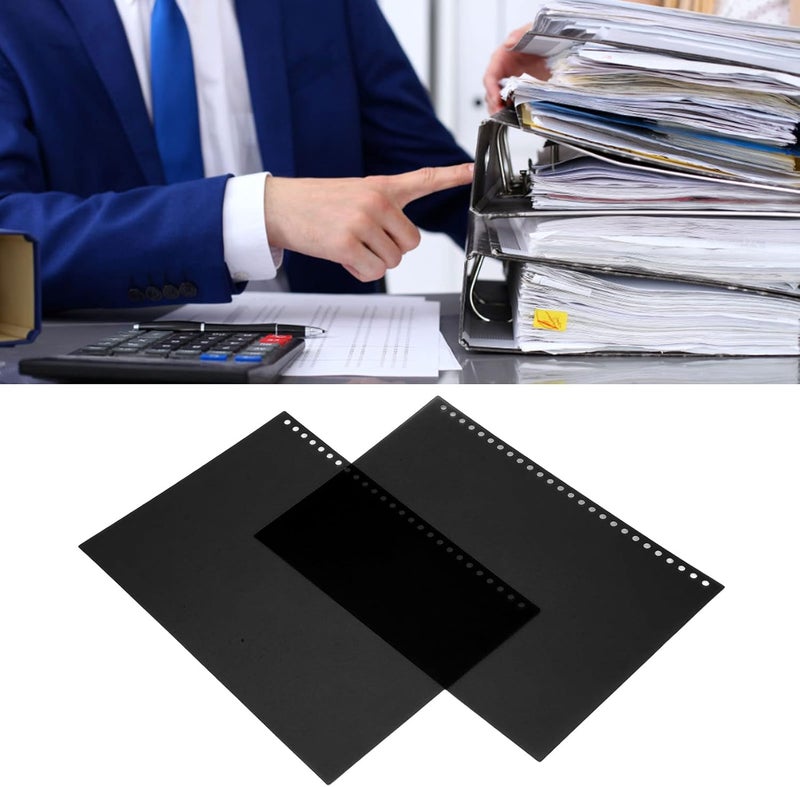 50pcs B5 B5 Translucent Cover Waterproof Paper Roll for Report Documents (Black) - Image 2