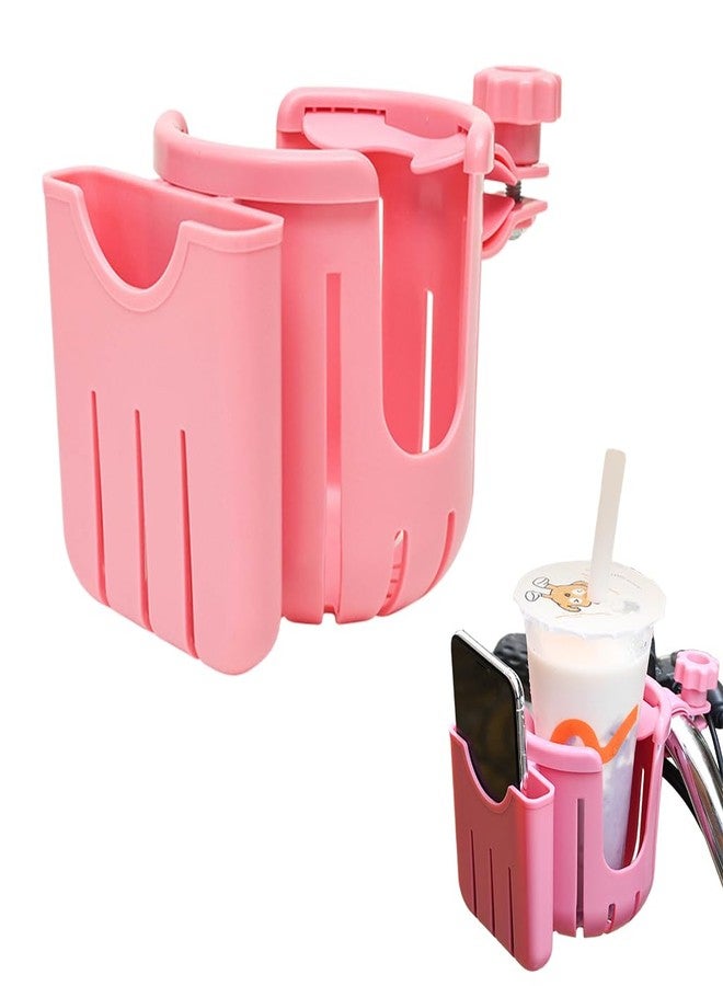 برو بيروس حامل زجاجة ماء للدراجات من بروبيروس®، حامل هاتف وزجاجة ماء 2 في 1 يُثبّت على المقود، ملحقات دراجات سهلة الاستخدام تُثبّت بالبراغي، مناسبة لعربات الأطفال والدراجات البخارية والدراجات الهوائية، لون وردي - Image 1