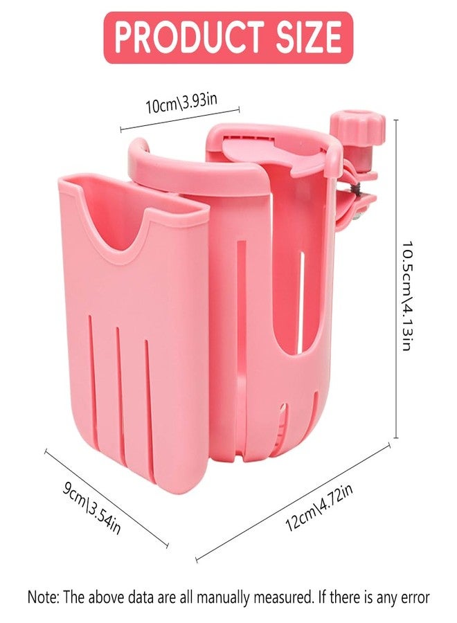 برو بيروس حامل زجاجة ماء للدراجات من بروبيروس®، حامل هاتف وزجاجة ماء 2 في 1 يُثبّت على المقود، ملحقات دراجات سهلة الاستخدام تُثبّت بالبراغي، مناسبة لعربات الأطفال والدراجات البخارية والدراجات الهوائية، لون وردي - Image 2