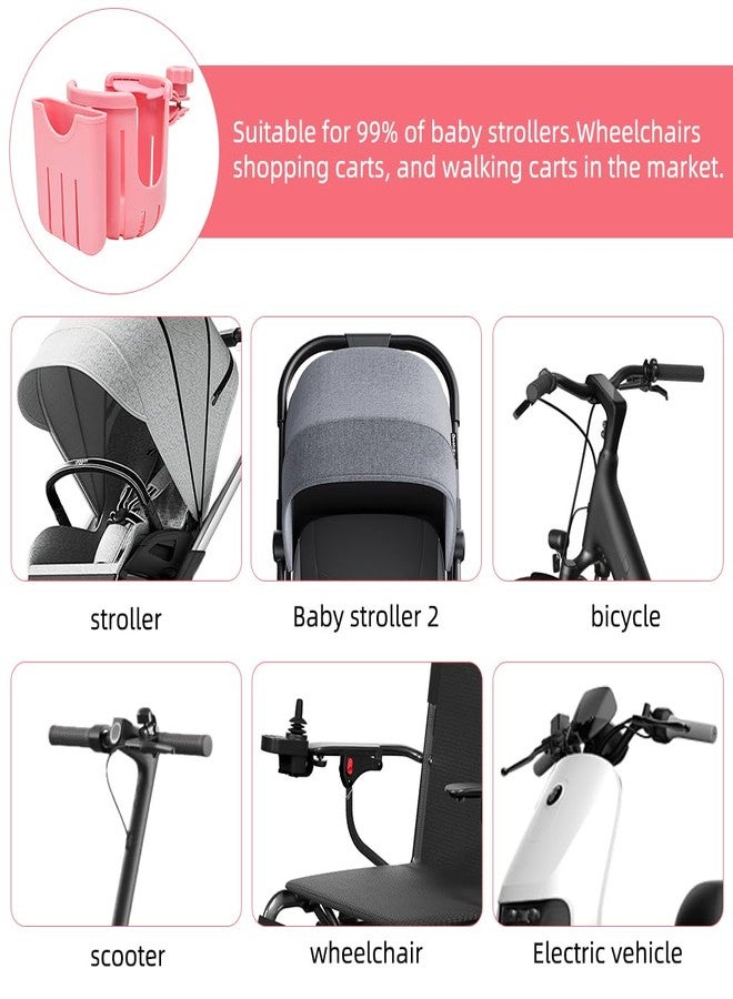 برو بيروس حامل زجاجة ماء للدراجات من بروبيروس®، حامل هاتف وزجاجة ماء 2 في 1 يُثبّت على المقود، ملحقات دراجات سهلة الاستخدام تُثبّت بالبراغي، مناسبة لعربات الأطفال والدراجات البخارية والدراجات الهوائية، لون وردي - Image 5