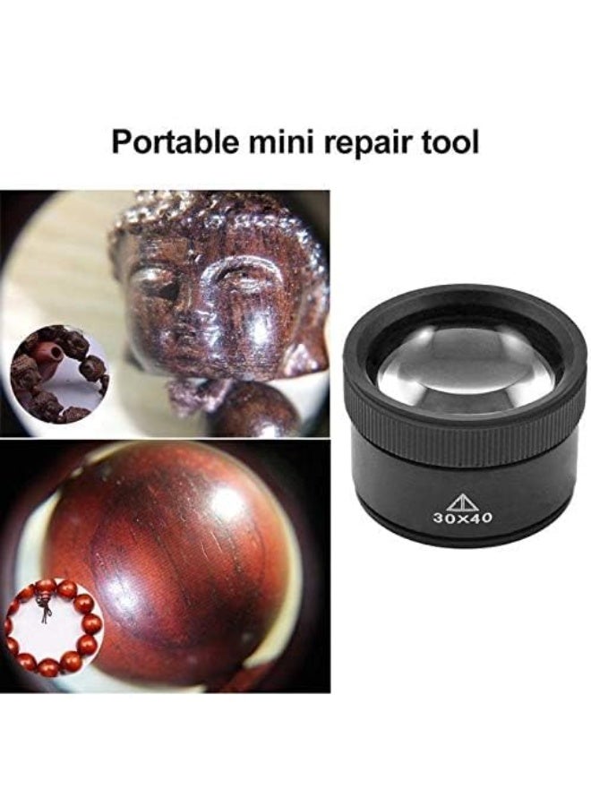 Monocular Magnifying Glass, Portable Jewely Magnifier, Handheld Loupe Lens Monocular for Reading Map Newspaper Jewelry Experimental - Image 3