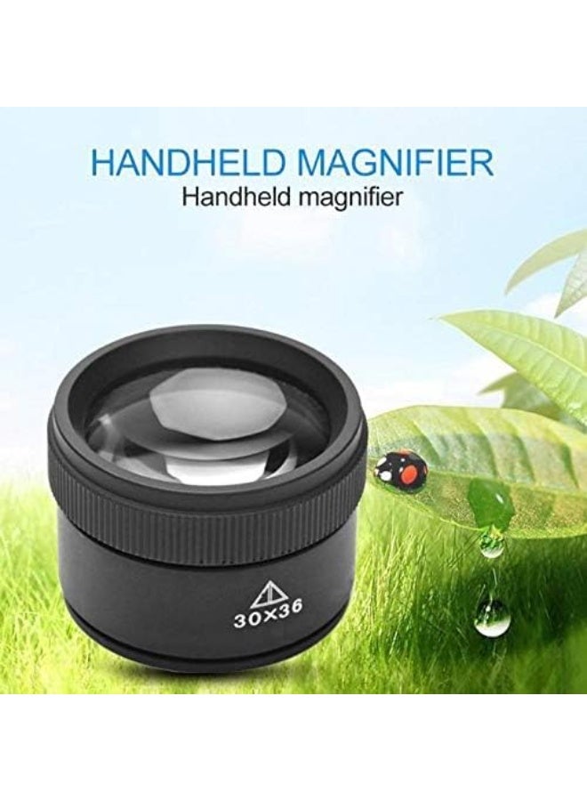 Monocular Magnifying Glass, Portable Jewely Magnifier, Handheld Loupe Lens Monocular for Reading Map Newspaper Jewelry Experimental - Image 5