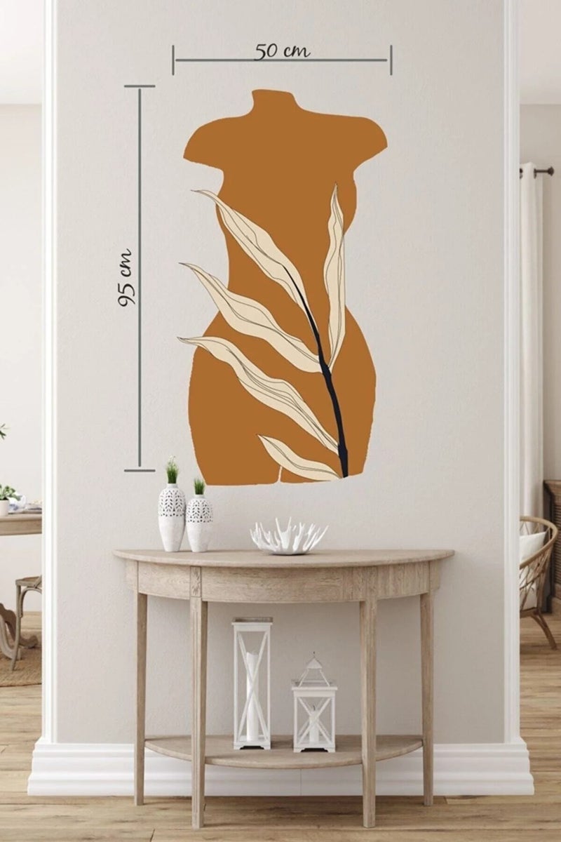 Kt Grup Kt Group Bohemian Style Abstract Art Women and Leaves Special Design Wall Sticker - Image 5