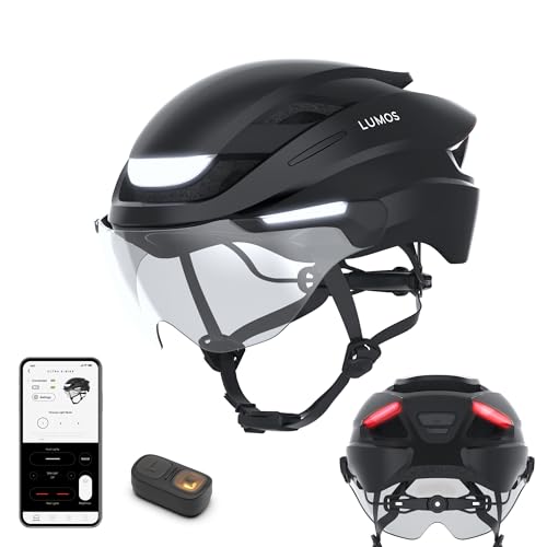 Lumos Ultra E-Bike Smart Helmet | NTA 8776 Certified | Front & Rear LED Lights | Retractable Face Shield | App Controlled | EBike, Scooter, Cycling, Bicycle | Adults, Men Women - Image 1