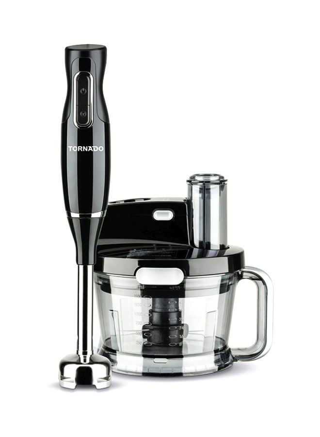 TORNADO Hand Blender, Food Processor, Whisk thb-1000mk Black/Silver - Image 3