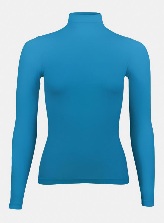 Silvy Lycra Cellina High Long Sleeves High Neck Top Underwear For Girls - Image 1