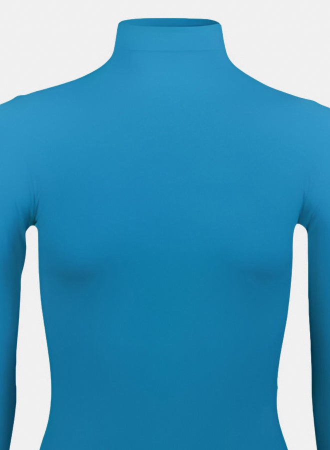 Silvy Lycra Cellina High Long Sleeves High Neck Top Underwear For Girls - Image 3