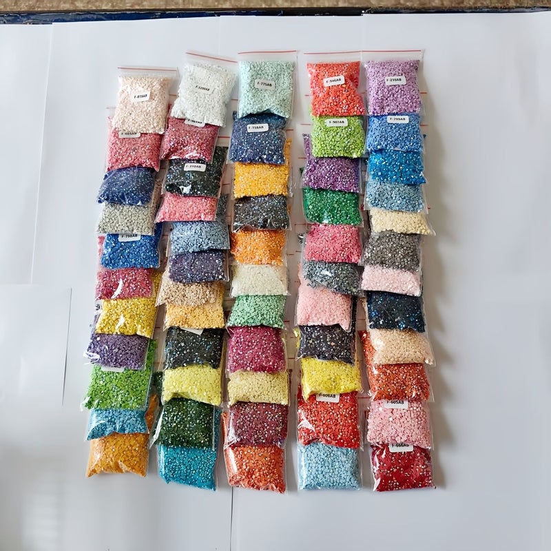 5DIY AB Square Diamond Painting Kit 4000Pcs Per Bag Model 603AB Vivid Colors For DIY Home Decoration - Image 1