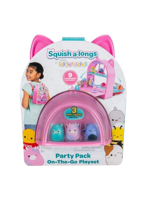 quishmallows SQAL Squish-a-longs On The Go Playset Assorted SQAL0036