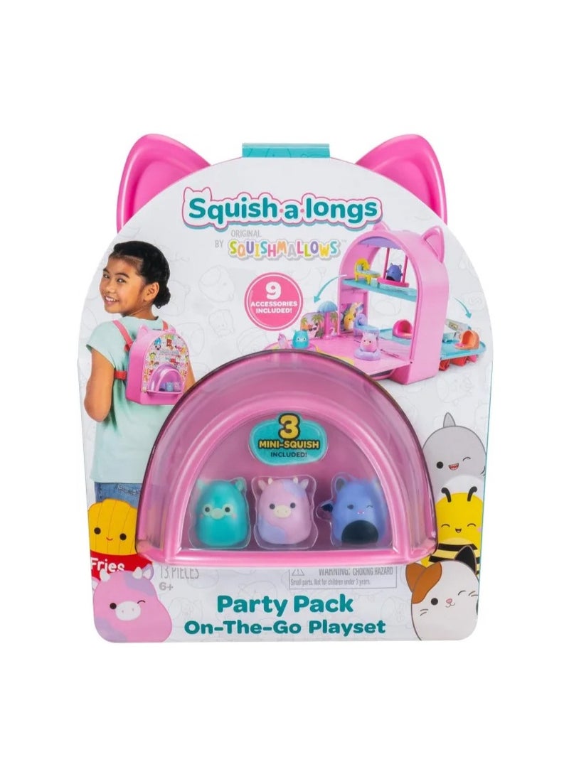 Squishmallows quishmallows SQAL Squish-a-longs On The Go Playset Assorted SQAL0036  - Image 1