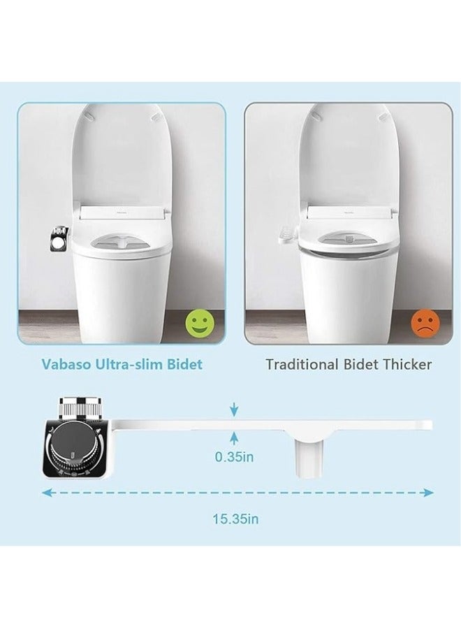 general Bidet Attachment for Toilet, Non Electric Slim Bidet Toilet Attachment, Shower, Self Cleaning Nozzles and Adjustable Cold Hot Water Push Button,Sprayer Bidet - Image 5