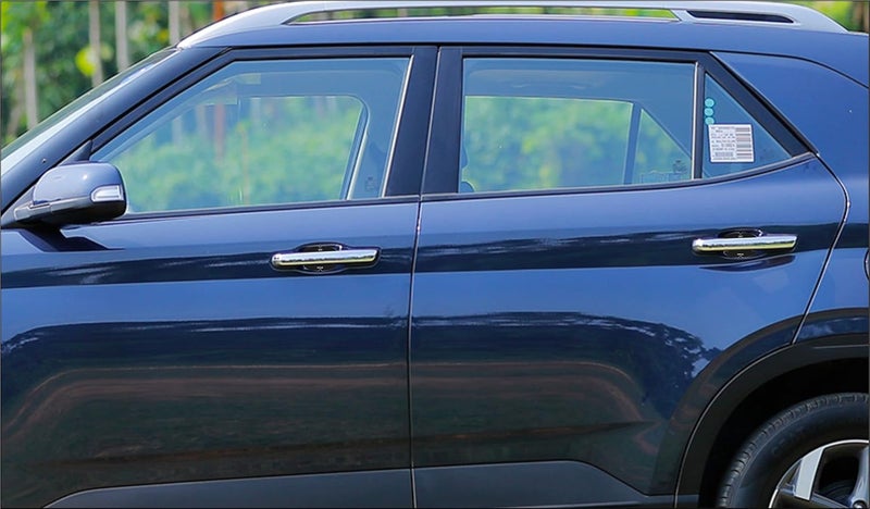 BIG FLAG ملصق حماية من الخدوش ليد باب السيارة من ألياف الكربون بتشطيب جل 3D BFRC (عبوة من 4) (MRDRCFVAR) (Venue_Hyundai) - Image 4