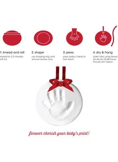pearhead Pearhead Babyprints Handprint or Footprint Holiday Christmas Keepsake Ornament Kit  - Image 2