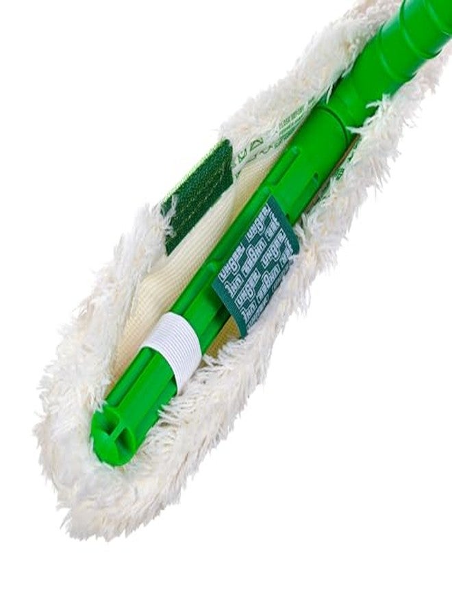 أنجر غسالة شريطية أصلية من Unger WC450 بمقبض من النايلون الأخضر، وغطاء قماشي أبيض، مقاس 18 بوصة - Image 3