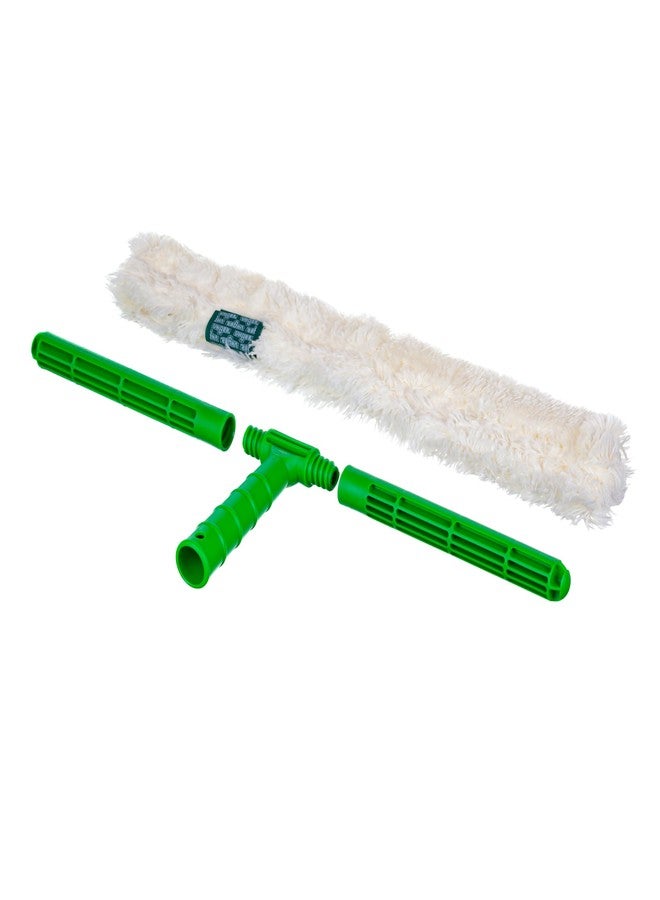 أنجر غسالة شريطية أصلية من Unger WC450 بمقبض من النايلون الأخضر، وغطاء قماشي أبيض، مقاس 18 بوصة - Image 5