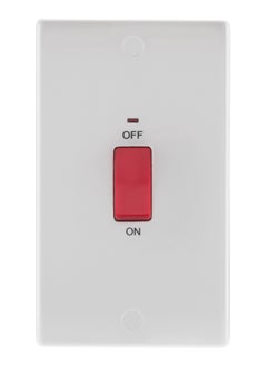 BG BG Nexus 45 Amp Double Pole Switches Large Plate With Indicator  - Image 1