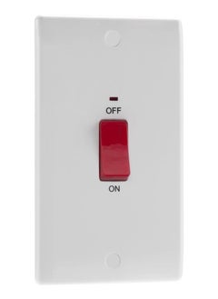 BG BG Nexus 45 Amp Double Pole Switches Large Plate With Indicator  - Image 2