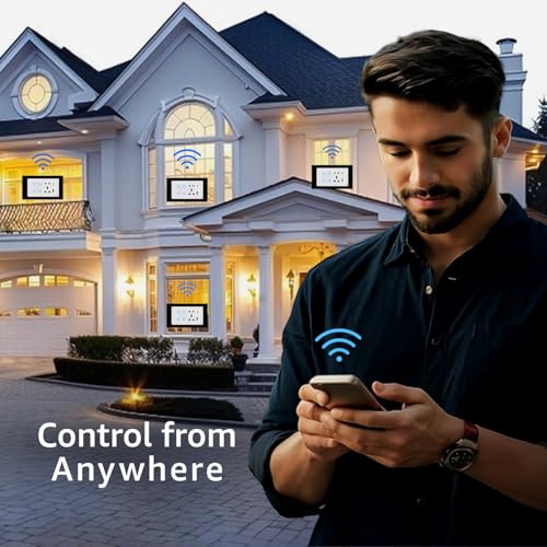 Home Mate HomeMate Smart Touch Switch Panel (White) with Silver Bezel | Edge Series | 2 Switch, 1 Fan & 1 Socket with Quick Charge USB's | Compatible with 4 Gang Box| Works with Alexa, Google Assistant & Siri - Image 5