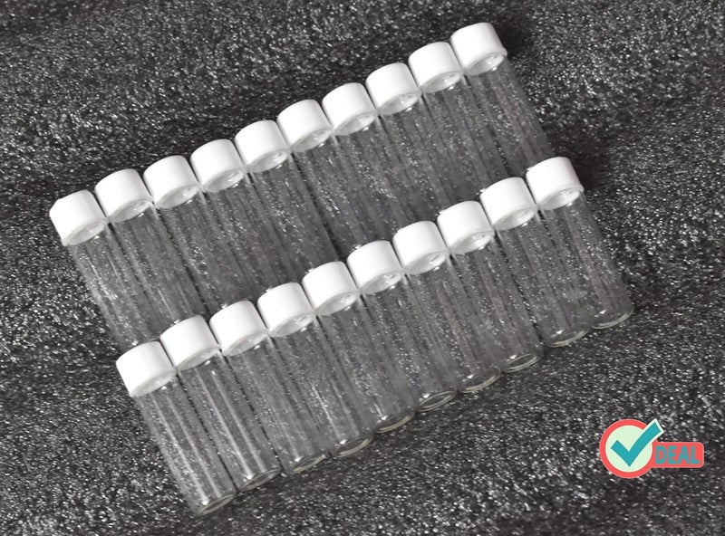 Ritedeal 5ml glass vial transparent quality glass bottle Homeopathy bottles with white screw caps 2 BOX - Image 4