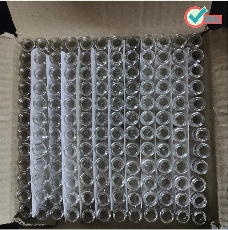 Ritedeal 5ml glass vial transparent quality glass bottle Homeopathy bottles with white screw caps 2 BOX - Image 5