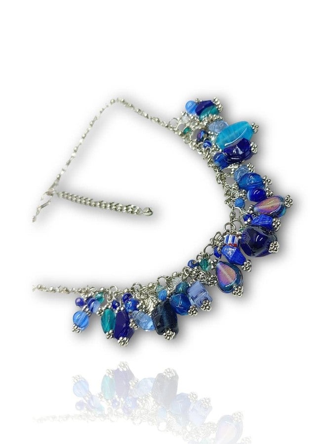 DCA Western Latest Trendy Boho Charms Fashion Jewellery Necklace for Women and Girls (Blue) - Image 5