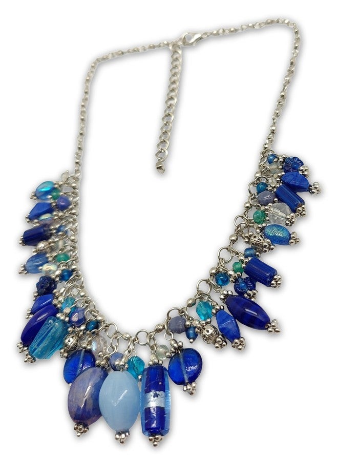 DCA Western Latest Trendy Boho Charms Fashion Jewellery Necklace for Women and Girls (Blue) - Image 1