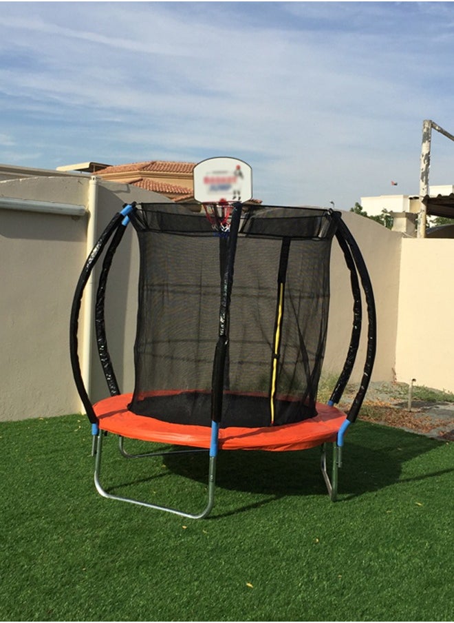 6ft/8ft Heavy Duty Indoor And Outdoor Bounce Trampoline With Safety Net
