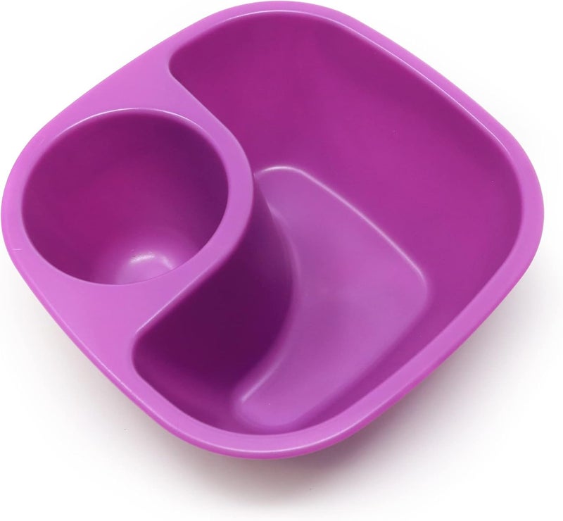 Rolling Sands Reusable Snack and Dip Bowls 5 Pk USA Made Dishwasher and Microwave Safe Personal Size BPAFree Two Compartments to Hold Dips Snacks and Treats Purple - Image 2