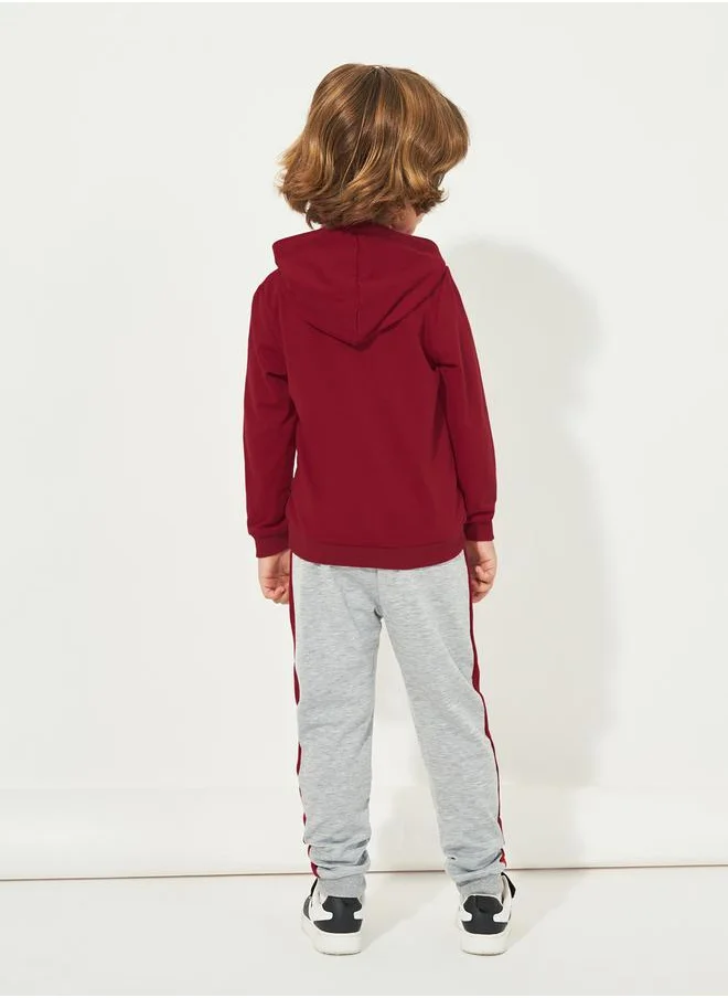 Styli Bear Graphic Print Hoodie & Joggers Set