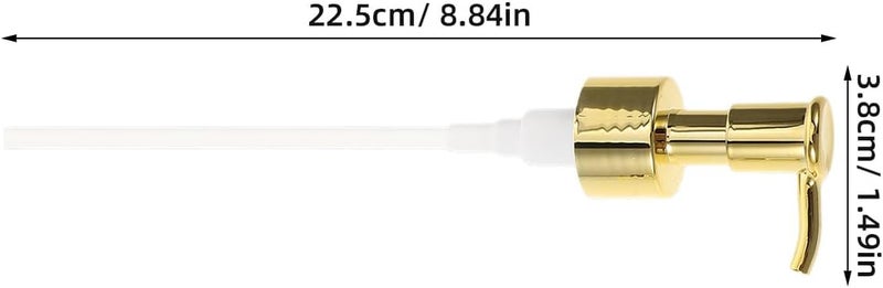 10 Pieces Gold 24/410 Replacement Lotion Pump, 10 Pieces for Soap and Essential Oil Dispenser, Long Nozzle for Precise Dosage, Compatible with Kitchen Bottles and - Image 2
