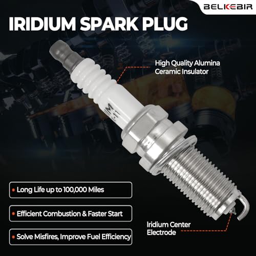 BELKEBIR Set of 6 Ignition Coil Pack & Spark Plugs Compatible with 3.5L 4.0L V6 Nissan Altima Frontier Maxima Murano Pathfinder Quest Xterra NV1500 NV2500 NV3500, Infiniti I35 QX4, Suzuki Equator Replace UF349 - Image 5