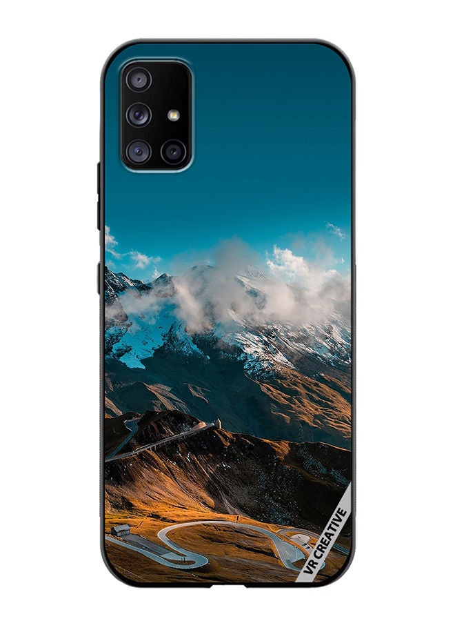 VR CREATIVE Protective Case Cover For Samsung Galaxy A51 5G Road And Mountains Design Multicolour - Image 1