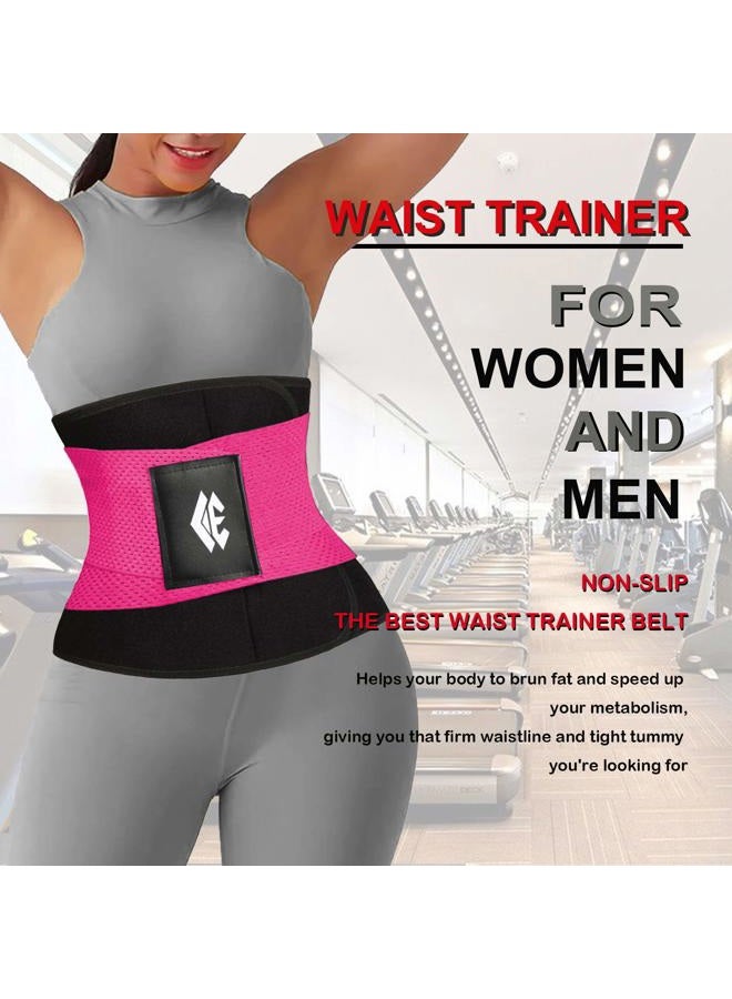 Chongerfei Waist Trainer Belt for Women - Waist Trimmer Weight Loss Ab Belt - Slimming Body Shaper(Black,Medium) - Image 2