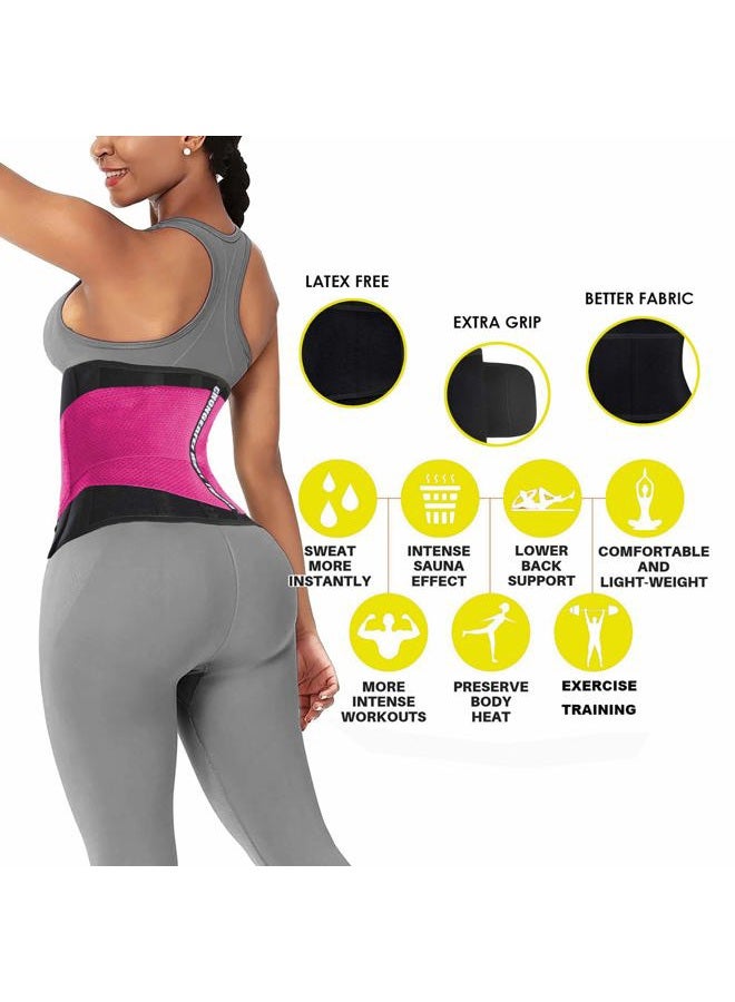 Chongerfei Waist Trainer Belt for Women - Waist Trimmer Weight Loss Ab Belt - Slimming Body Shaper(Black,Medium) - Image 5