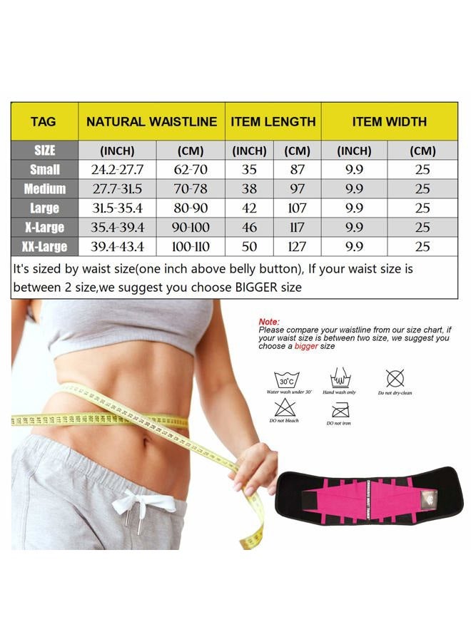 Chongerfei Waist Trainer Belt for Women - Waist Trimmer Weight Loss Ab Belt - Slimming Body Shaper(Black,Medium) - Image 3