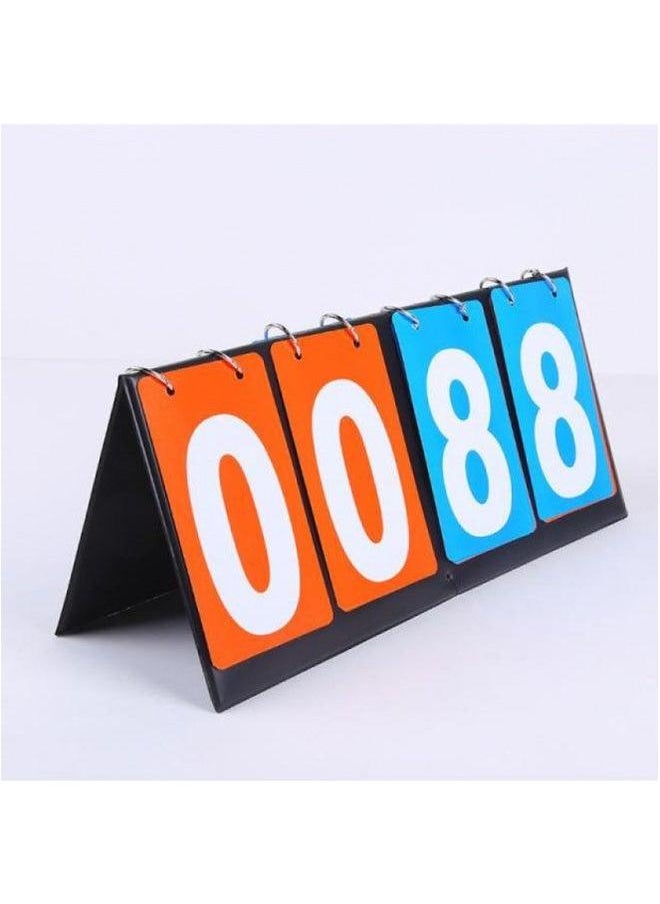 Generic - Portable Page Flip Scoreboard Basketball Billiards Football Table Tennis Game Scoreboard-Specifications:Two Digits [blue]♜ - Image 1
