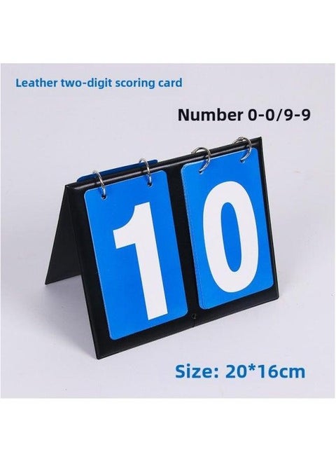 Portable Page Flip Scoreboard Basketball Billiards Football Table Tennis Game Scoreboard-Specifications:Two Digits [blue]♜