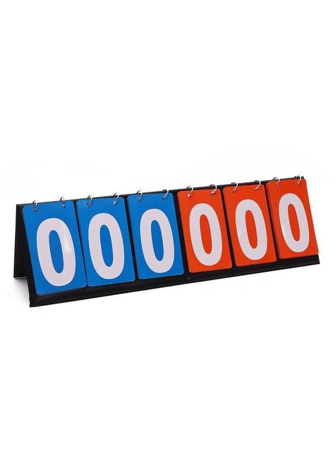 Generic - Portable Page Flip Scoreboard Basketball Billiards Football Table Tennis Game Scoreboard-Specifications:Two Digits [blue]♜ - Image 1