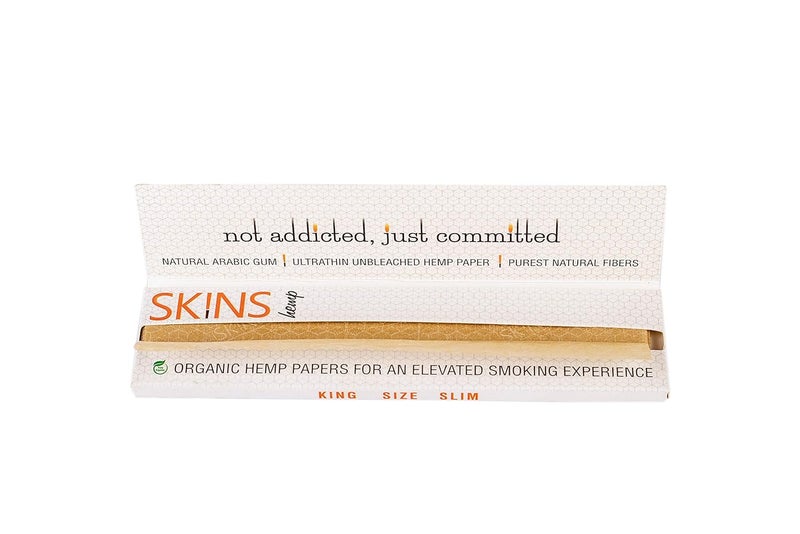 Skins THESKINSCO� Premium Hemp Rolling Papers KING SIZE SLIM (Pack Of 10) - Image 4